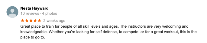 Nesta Hayward Review Citadel BJJ Iowa City