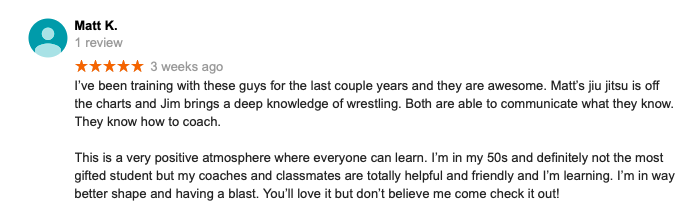 Matt K. Review Citadel BJJ Iowa City