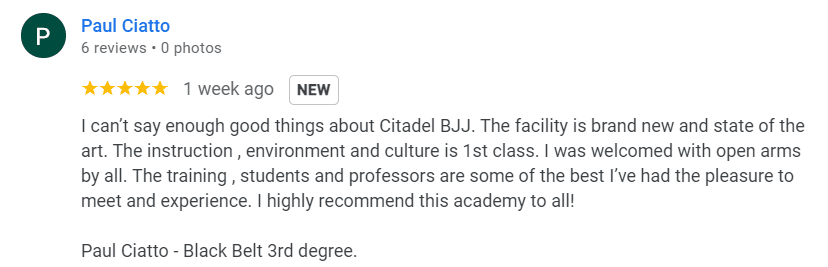 Paul Ciatto Review Citadel BJJ Iowa City