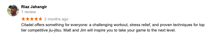 Riaz Jahangir Review Citadel BJJ Iowa City