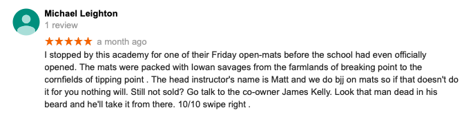 Michael Leighton Review Citadel BJJ Iowa City